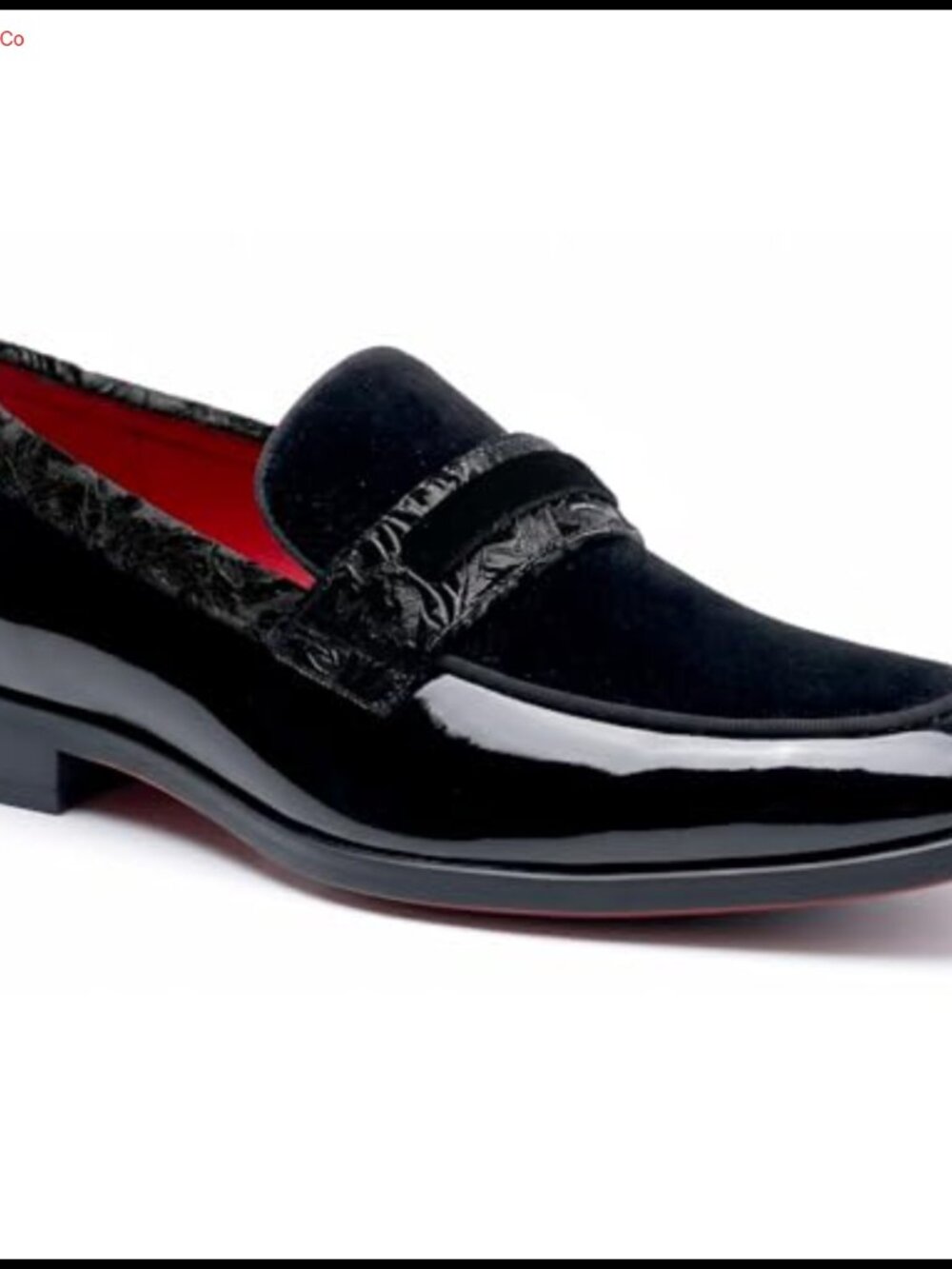 Patent Leather Velvet Penny Loafers Slip-On Formal Dress Shoes